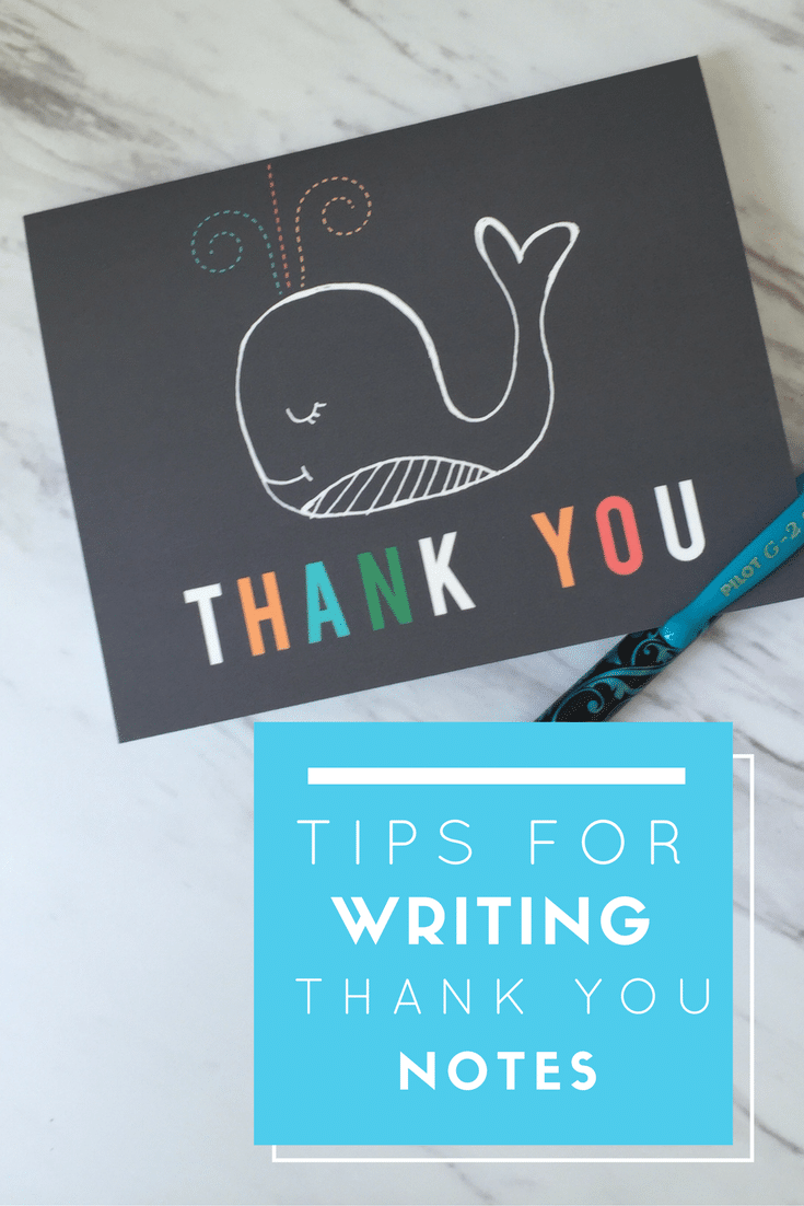 tips for writing thank you notes