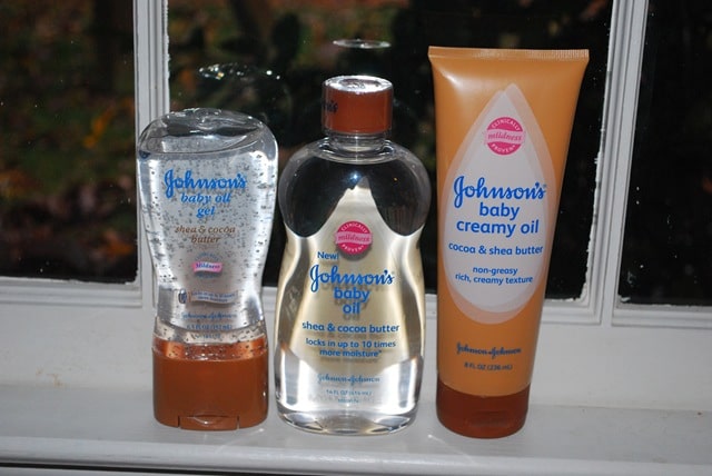 Johnson’s Shea & Cocoa Butter Baby Oil Products Review