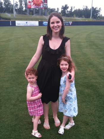 Me and the girls at the Gwinnett Braves