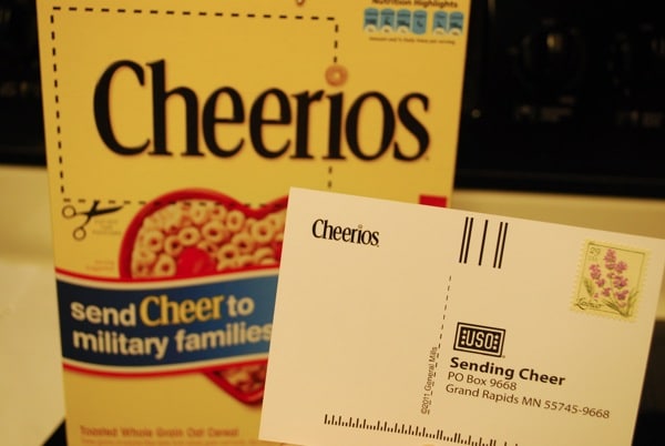 Cheerios Cheer and USO