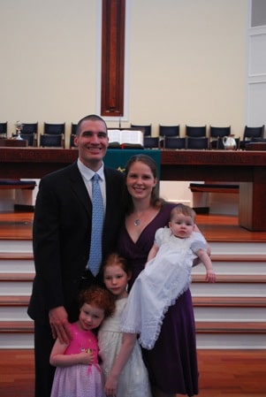 family picture baptism