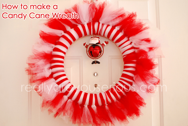 How to Make a Candy Cane Wreath