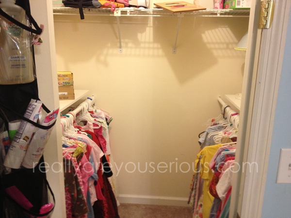 Our home closet shelving project