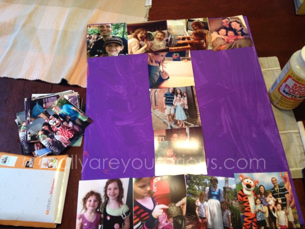 How to make an easy canvas using print photos from your phone #shop