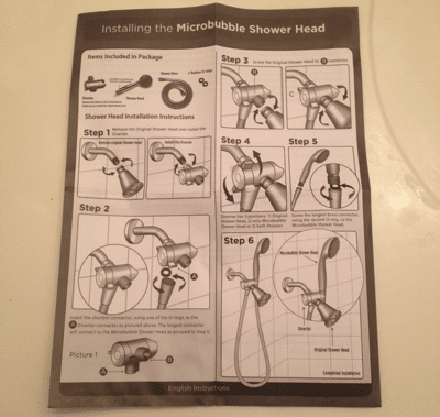 Rejuvenator Microbubble Technology shower head