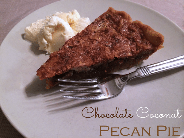 Chocolate Coconut Pecan Pie