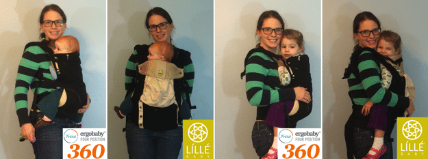 lillebaby complete vs ergobaby 360 Front facing in