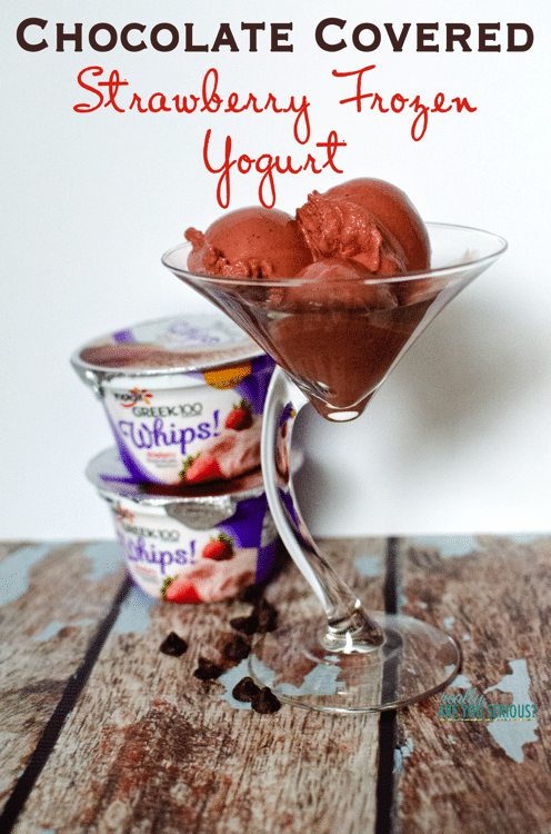 Chocolate Covered Strawberry Frozen Yogurt