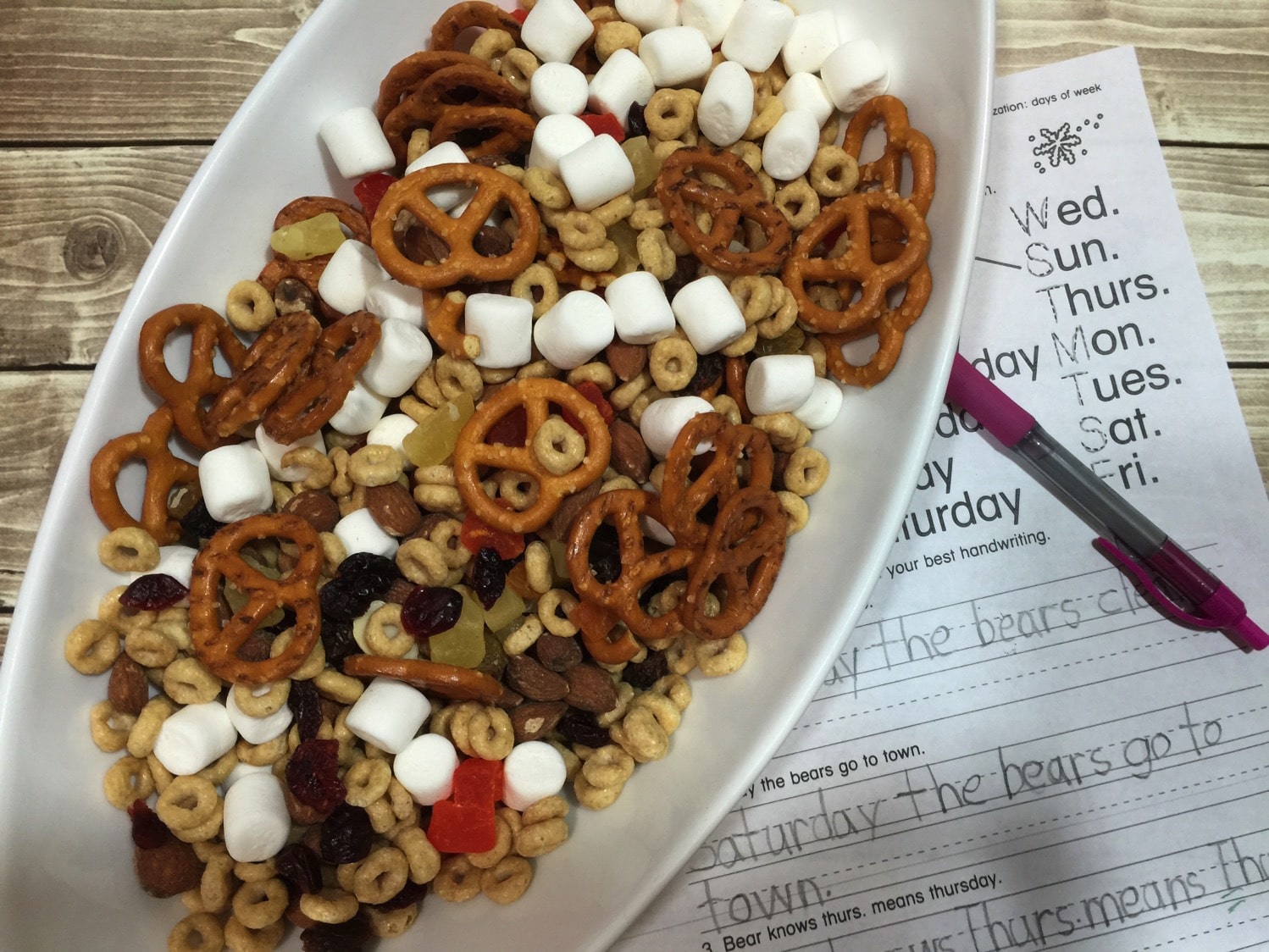 After school snack mix for hangry kids