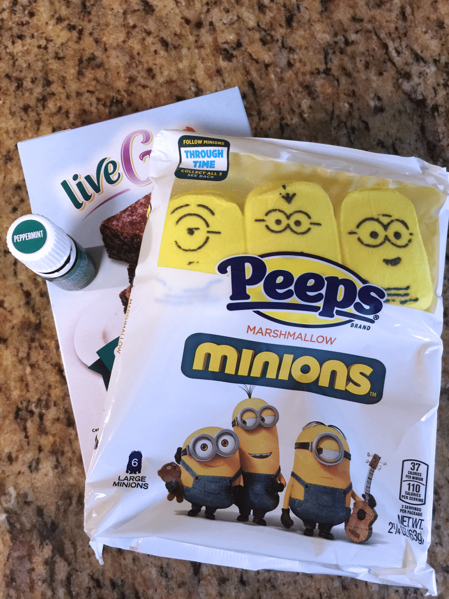 peppermint marshmallow brownies | Minions PEEPs Minions DVD giveaway