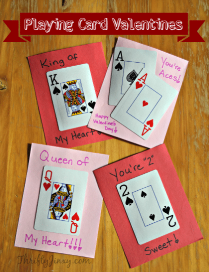 Playing Card Valentines