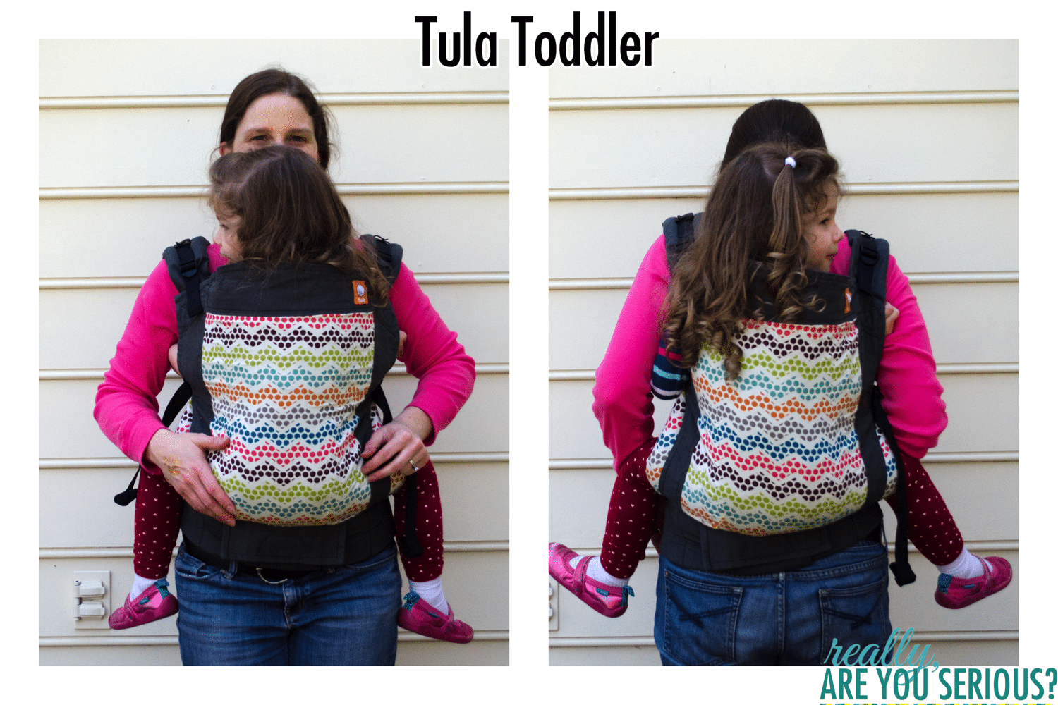 Tula Toddler Carrier front and back carry