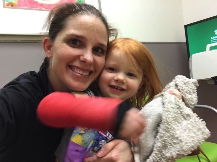 B's wrist fracture | Mommy and Me Monday