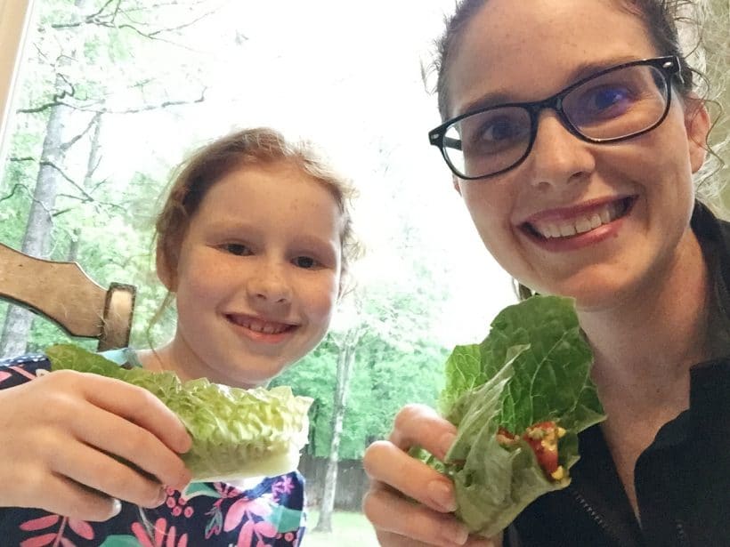 Gluten-free Dairy-Free Southwest BLT Lettuce Wraps | Mommy and Me Monday | 375th ed