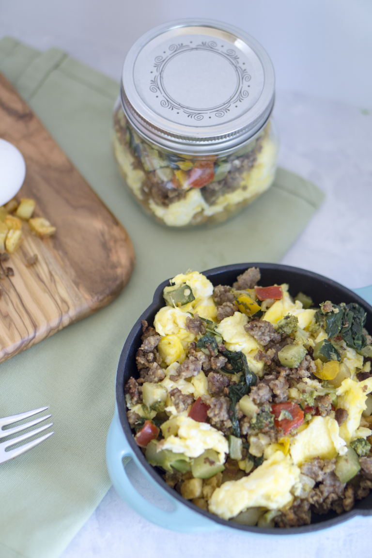 DIY layered breakfast skillet