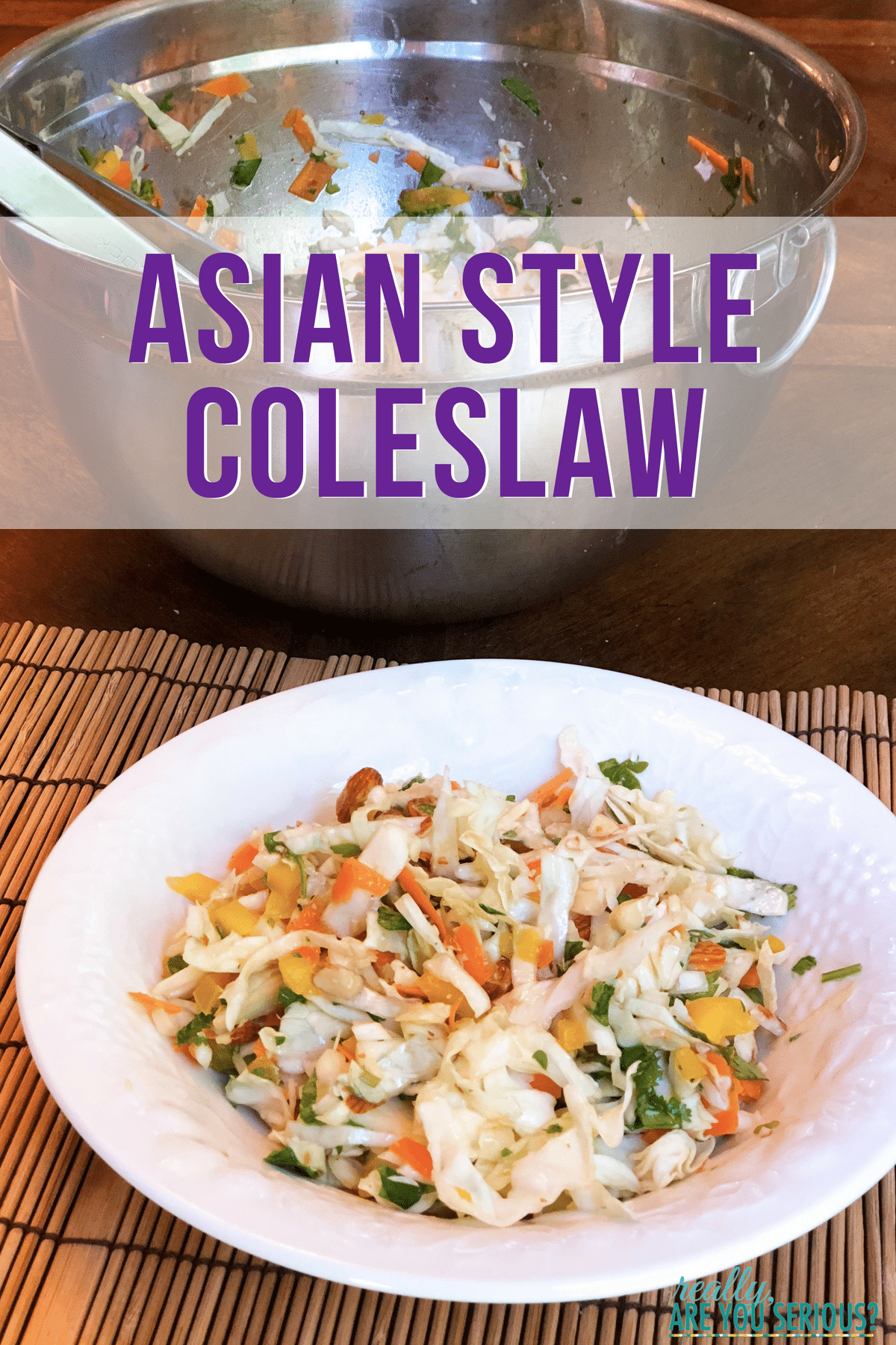 Asian Style Coleslaw • Really, Are You Serious?