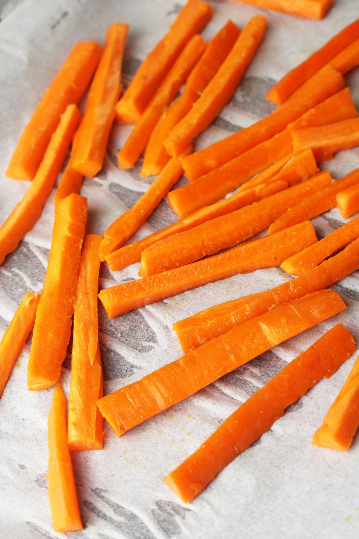 carrots for homemade carrot fries