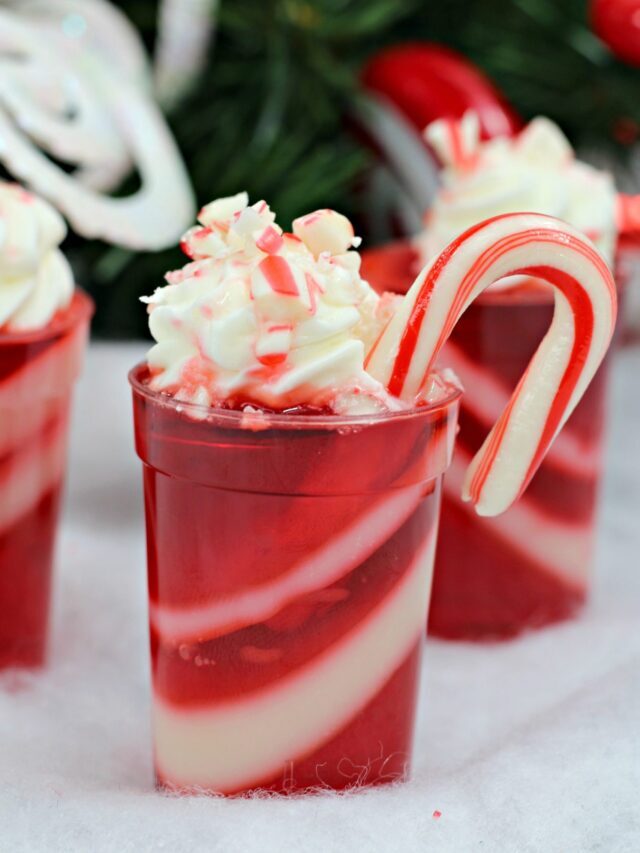 Candy Cane Jello Shots Story