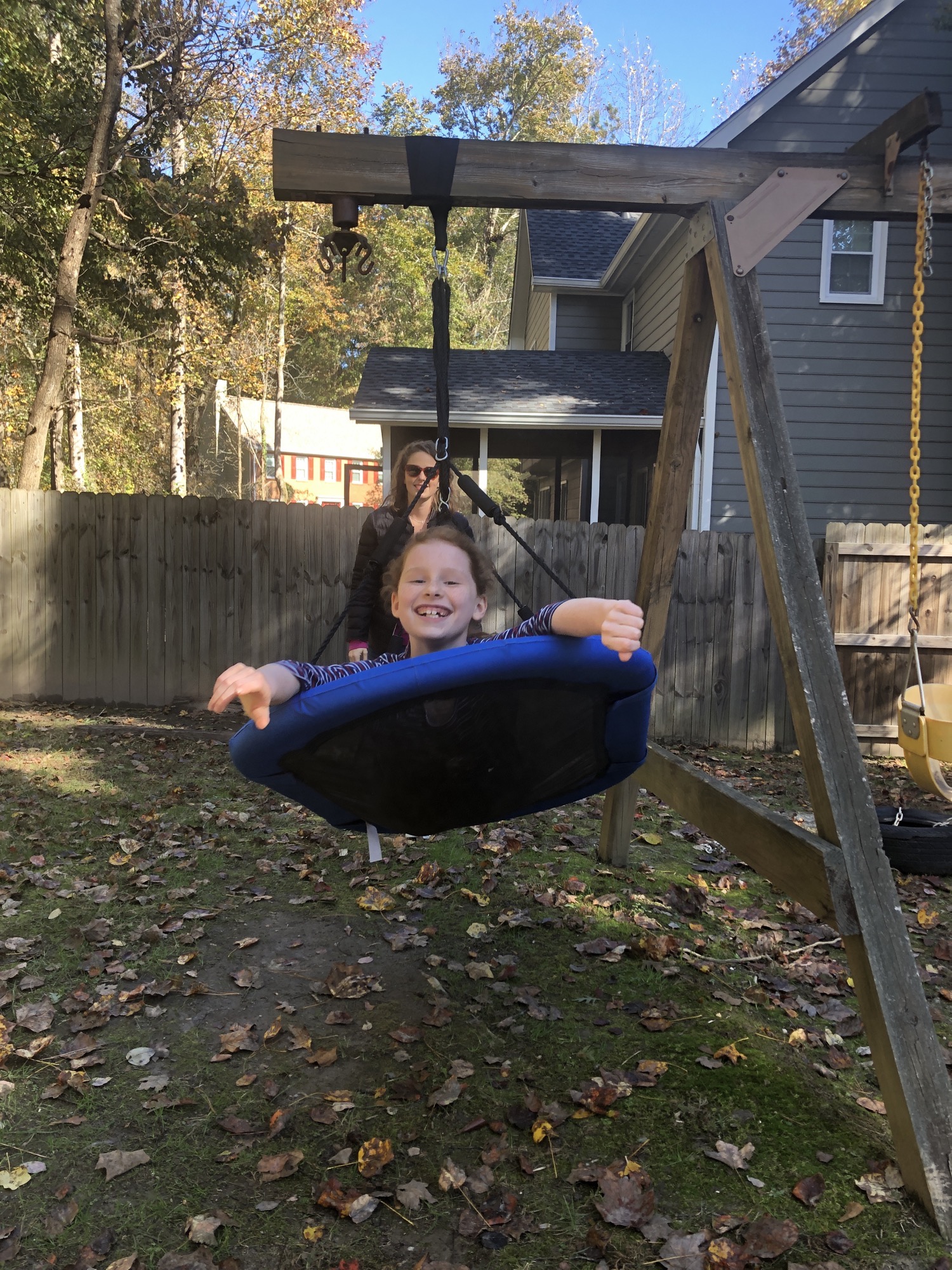 flying high with LÆGENDARY outdoor swing