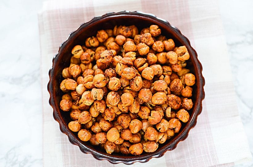 Oven Roasted Chili Chickpeas