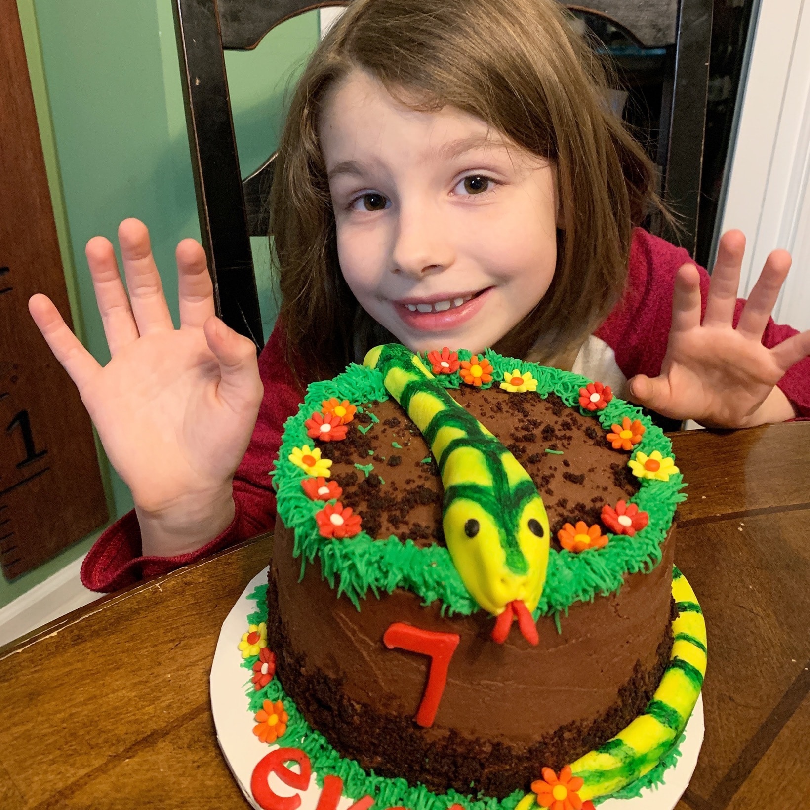 Snake birthday cake