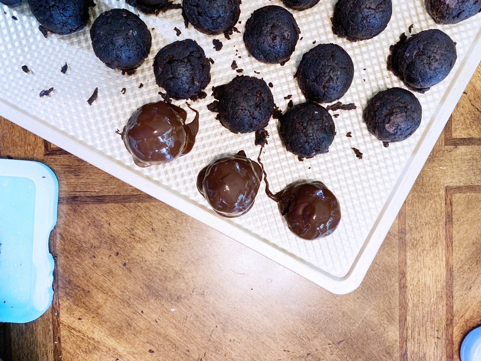 rolling in chocolate Gluten-free Dairy-free Death by Chocolate Cake balls