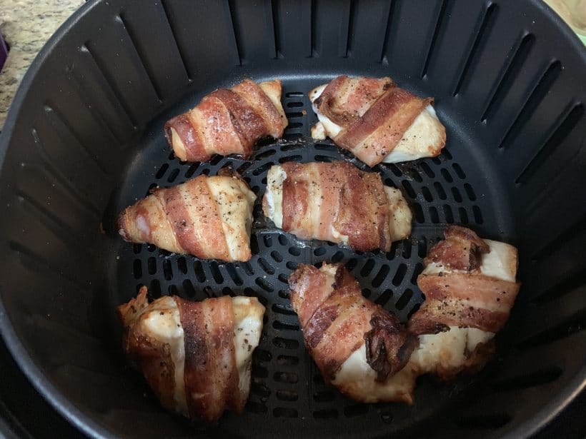 Air Fryer Bacon-Wrapped Chicken Breast Recipe (Gluten-Free and Dairy-Free) in the Air Fryer