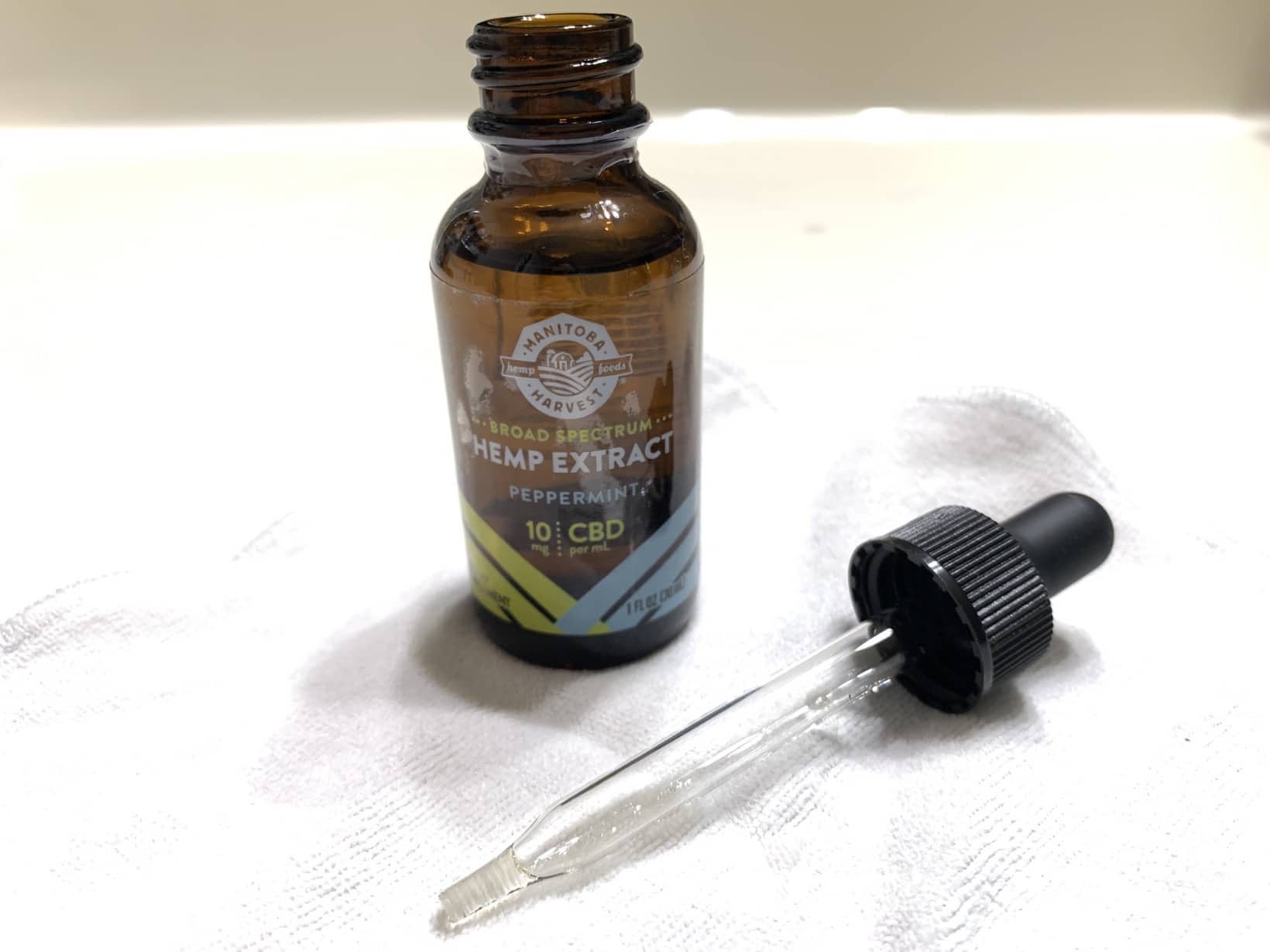 Broad Spectrum Hemp Extract with CBD Oil Drops in Peppermint