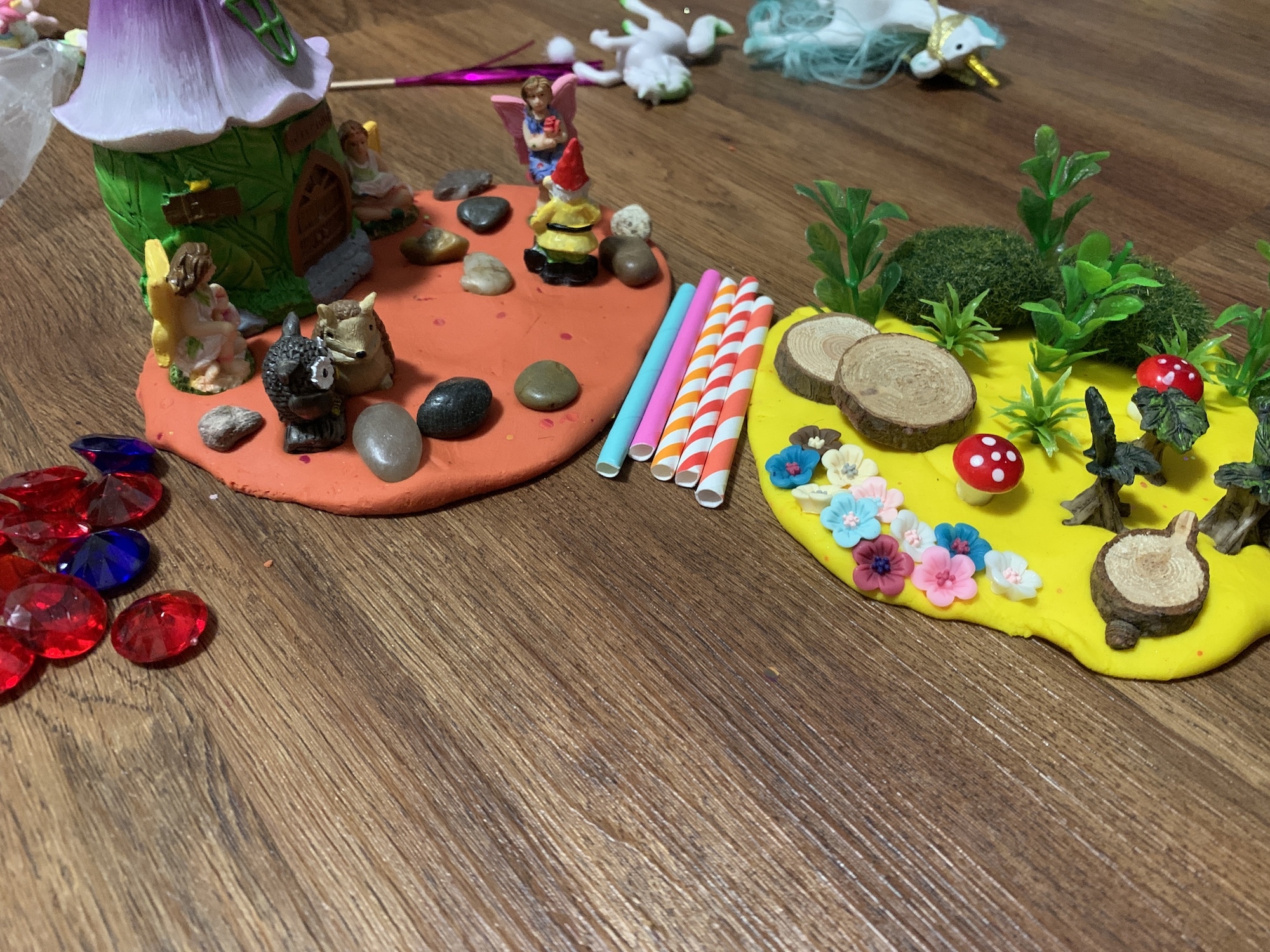 playing with busy box child sensory play kit fairy garden kit mixed