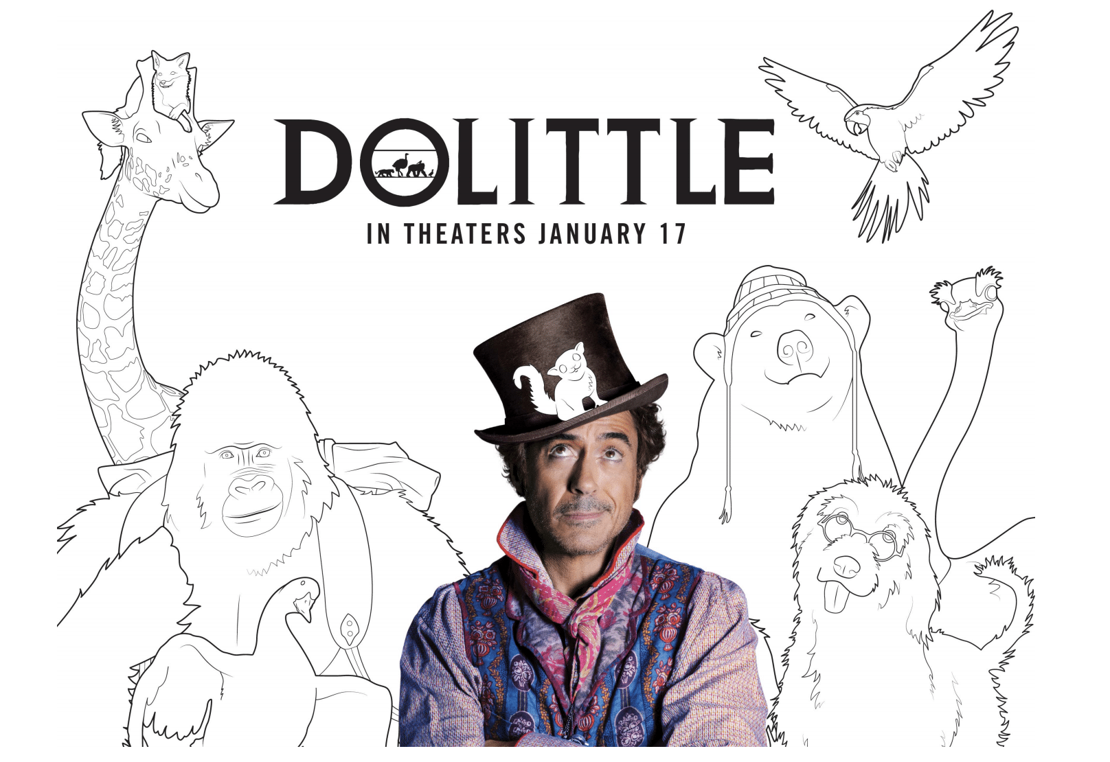 dolittle coloring sheets