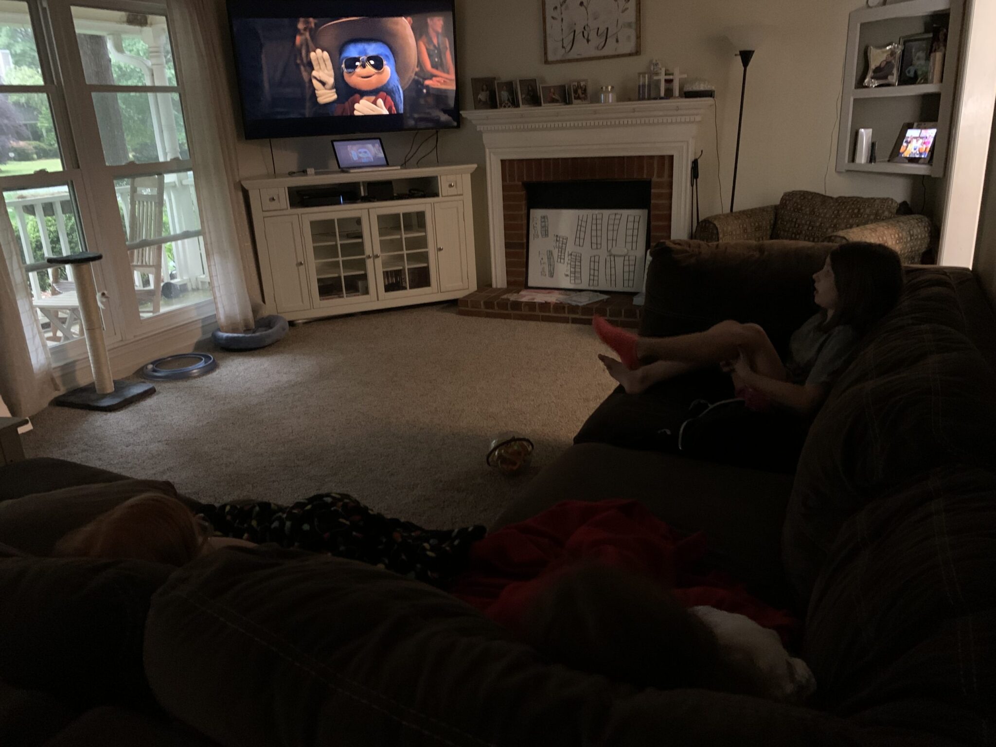Watching Sonic at home