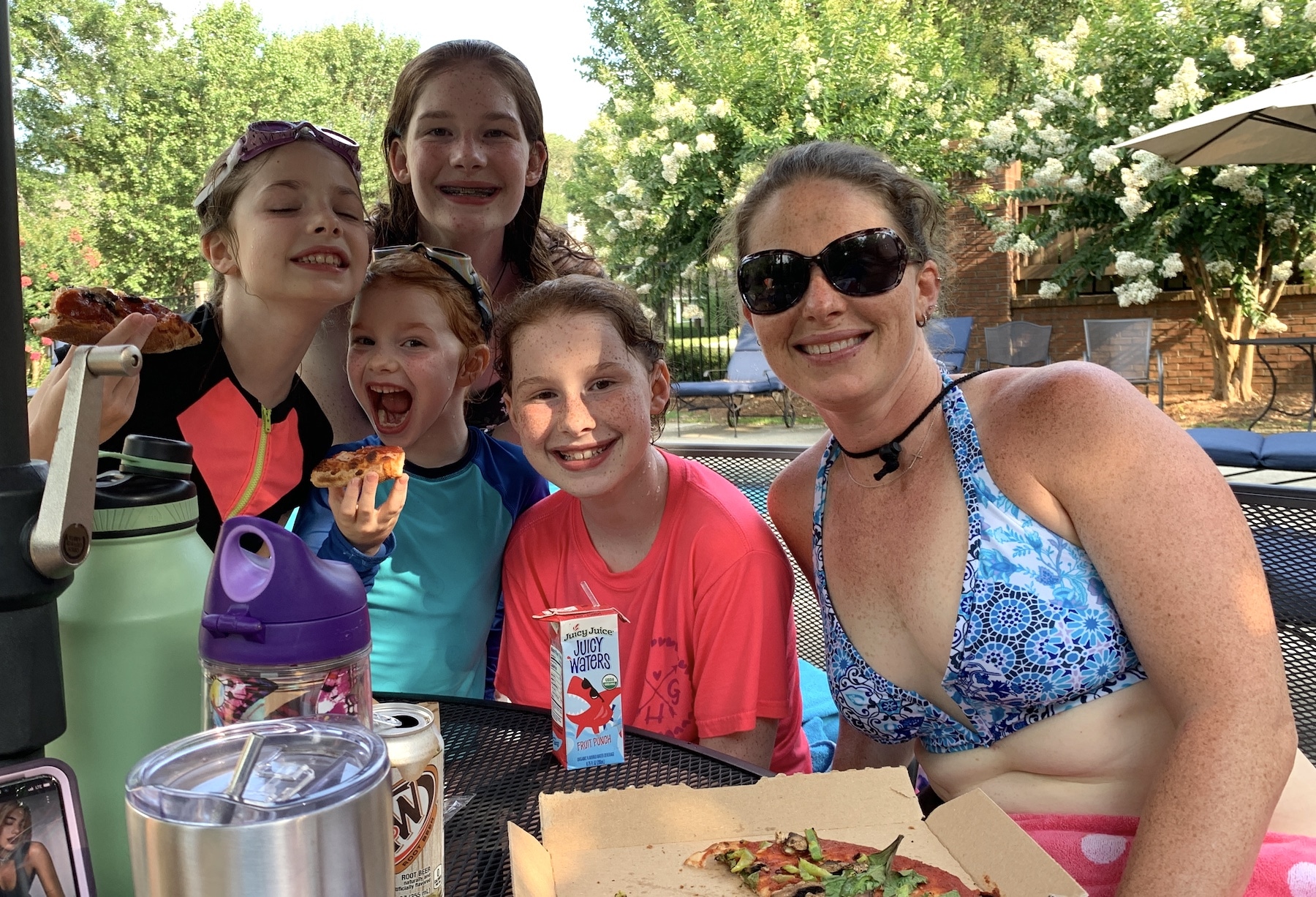 pizza and pool family fun