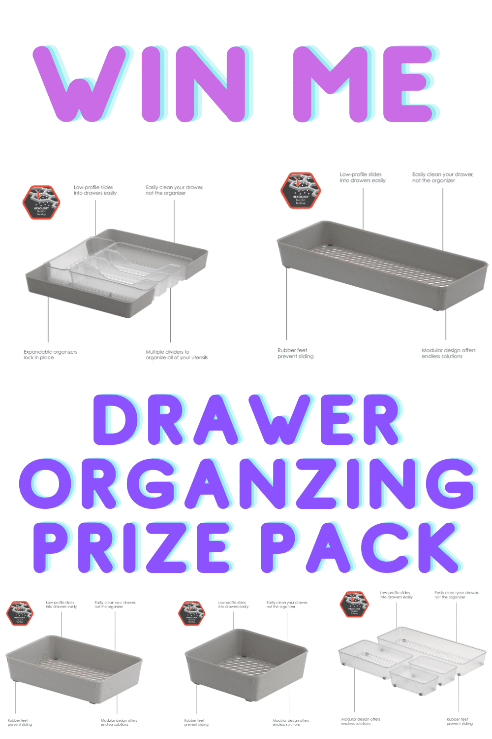 win me prize pack drawer organizer