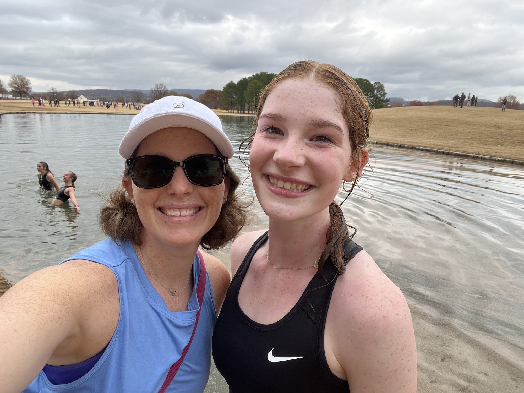 mommy and me monday post race pond swim
