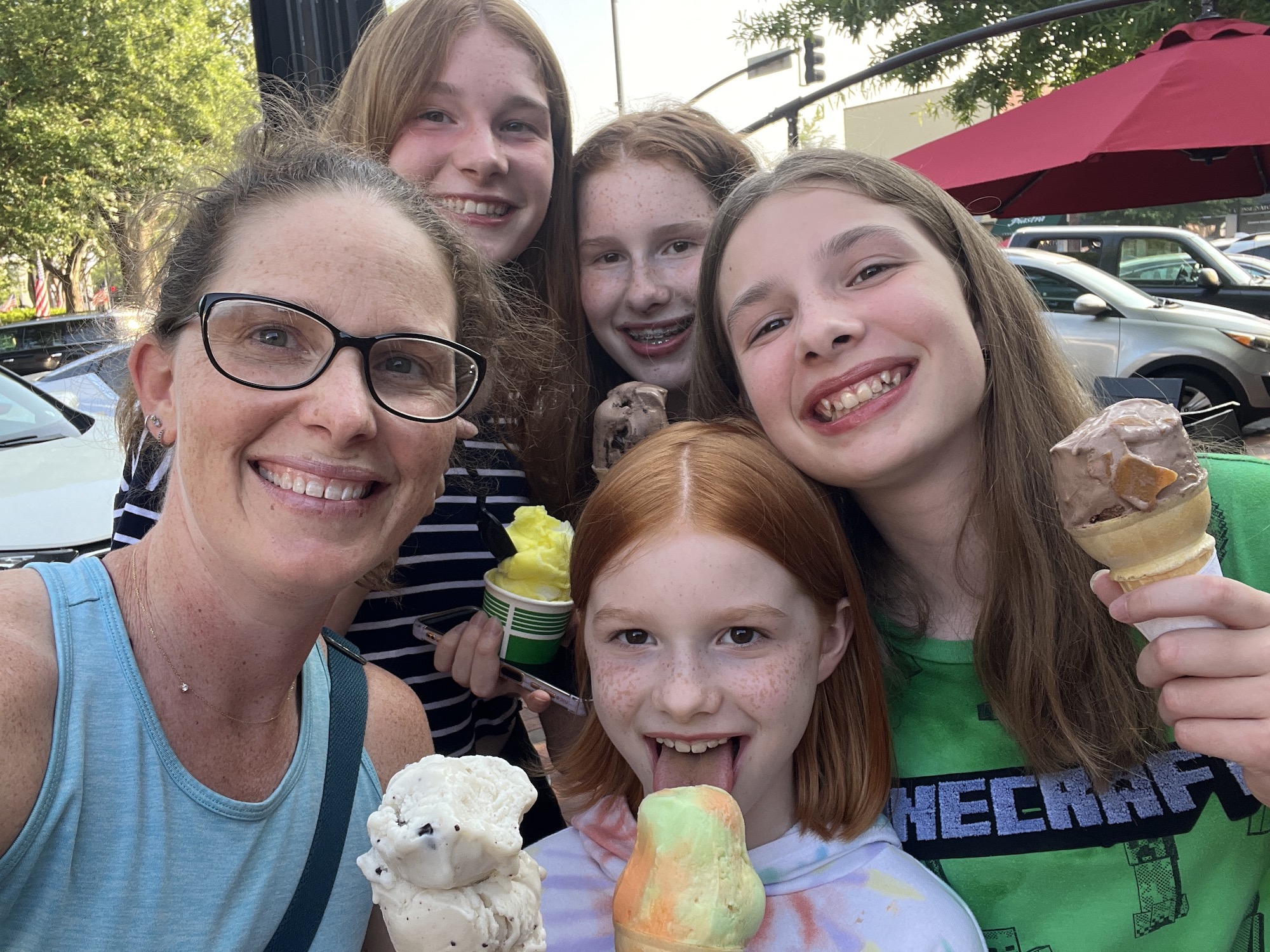 Ice cream with my girls mommy and me monday