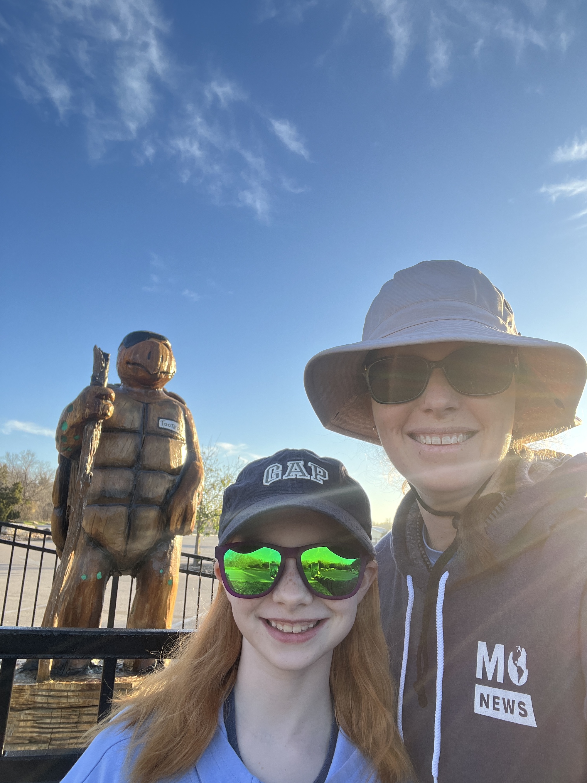 with tooter the turtle in round rock mommy and me monday
