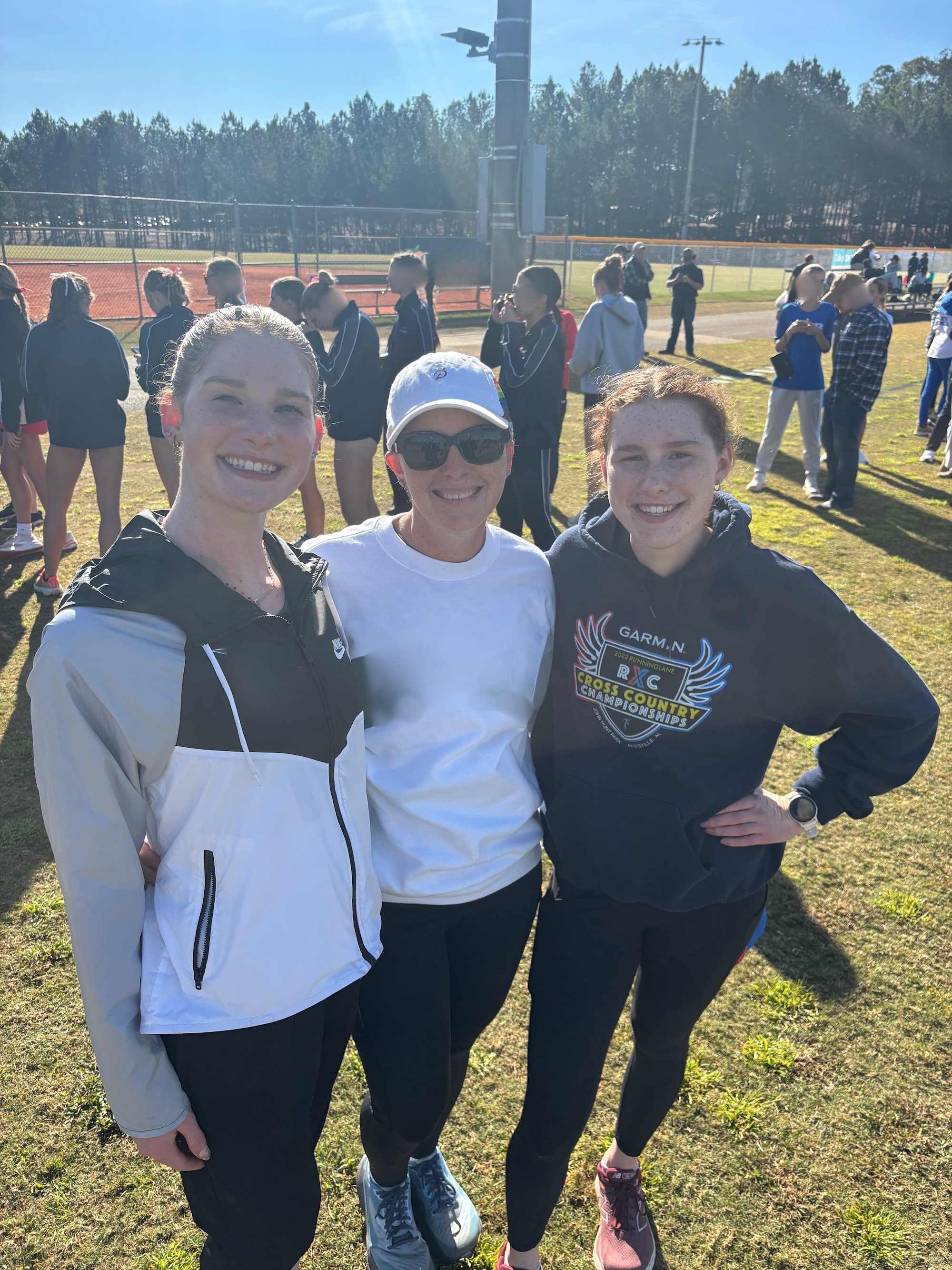 with the oldest two after racing at home mommy and me monday