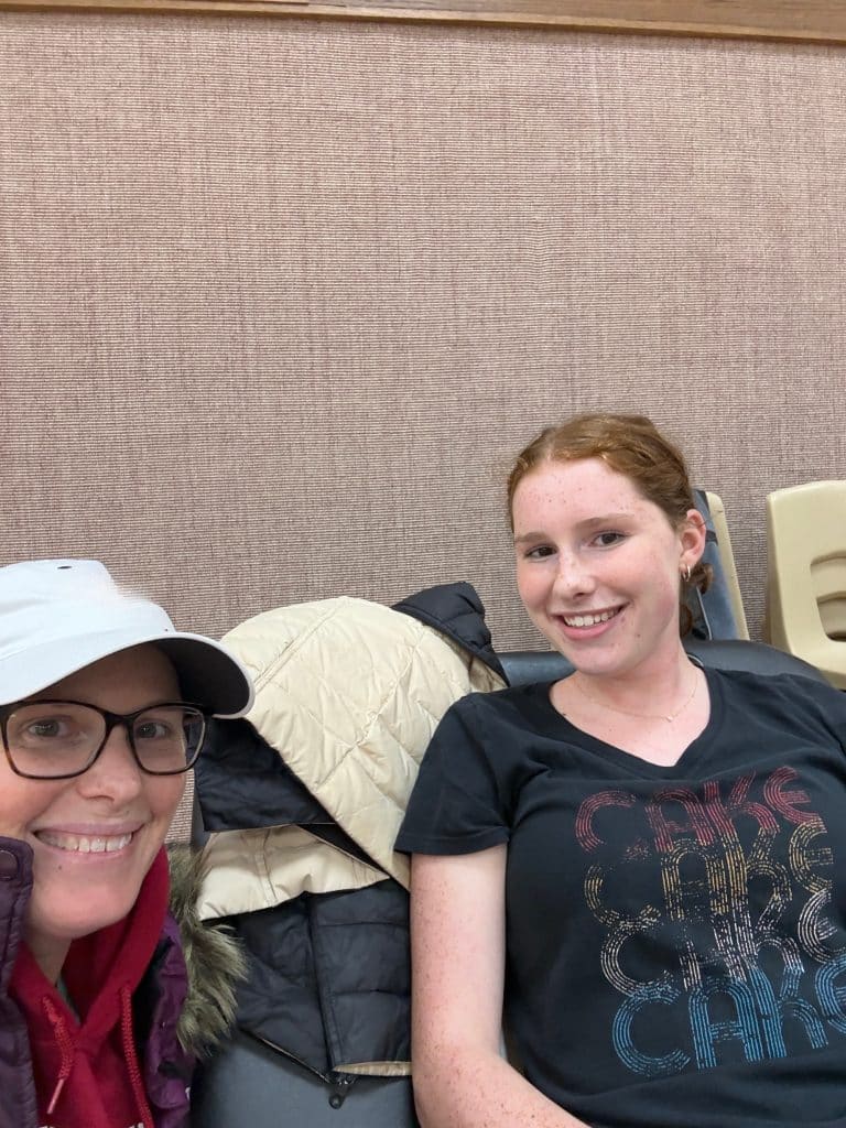 me all done and her donating mommy and me monday