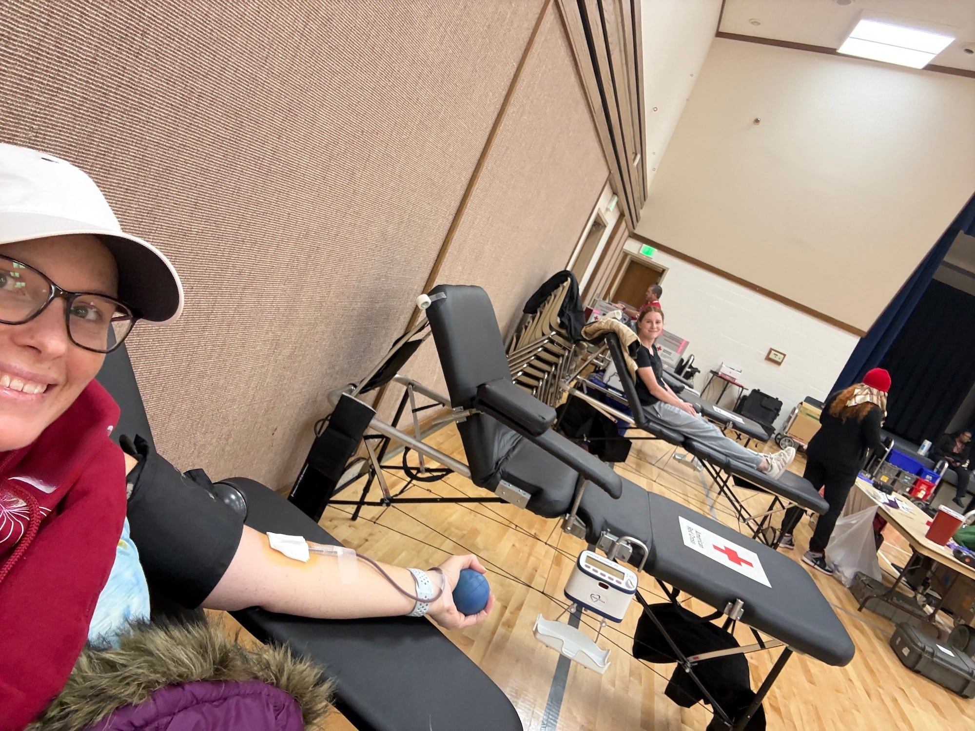 she passed the tests and waiting to start mommy and me monday