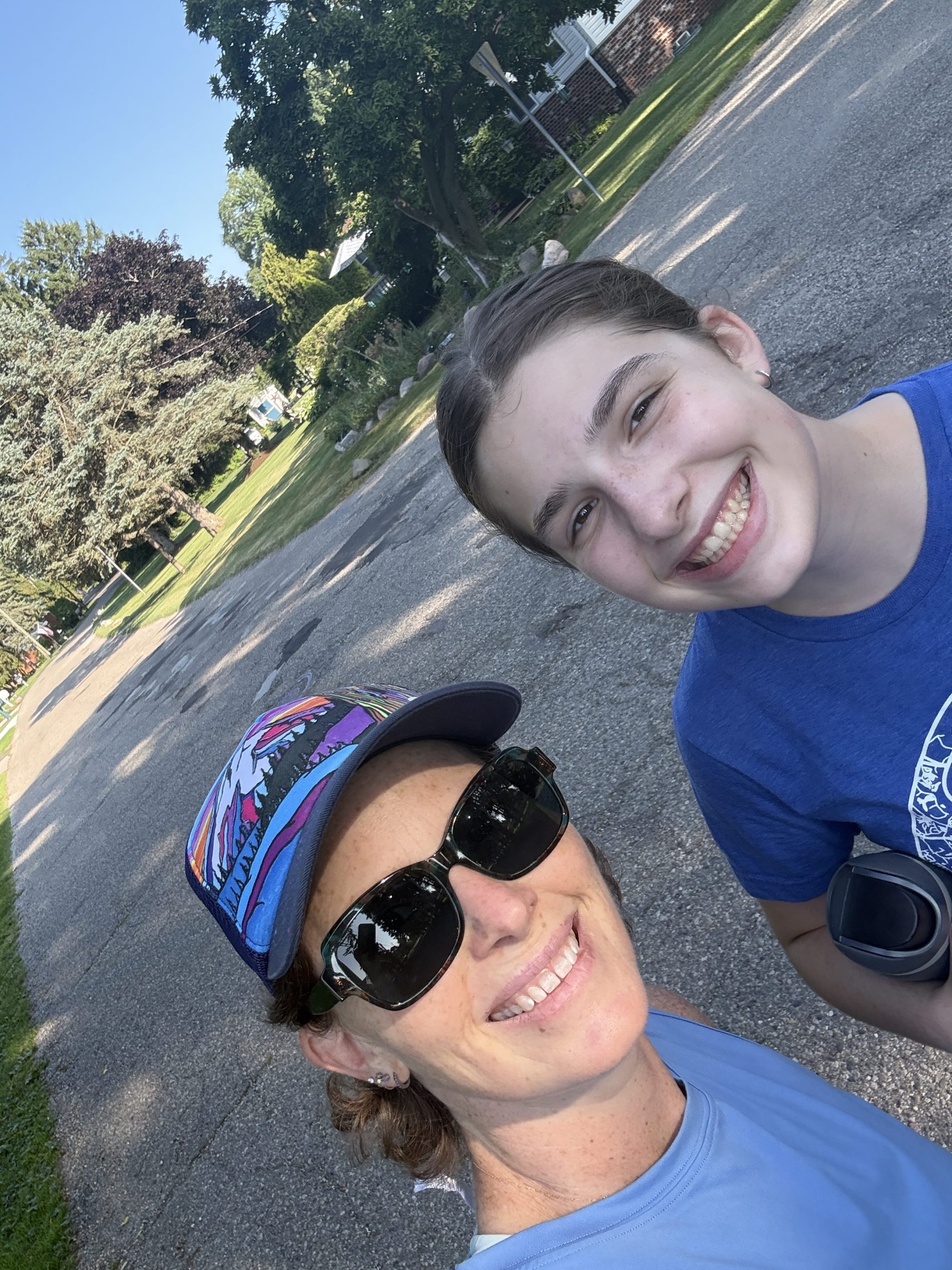 Walking with e in Michigan mommy and me monday