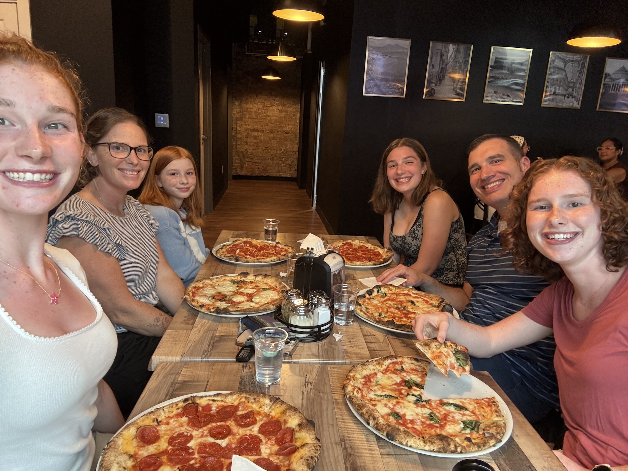Pizza night out with the family